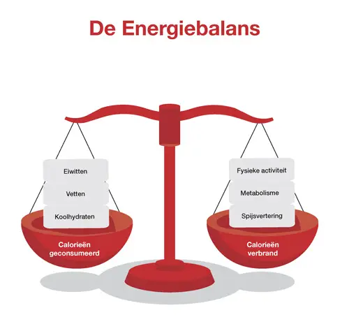 Illustratie calorieverbruik